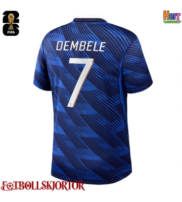 Frankrike Ousmane Dembele #7 Hemmatröja VM 2026 Kortärmad